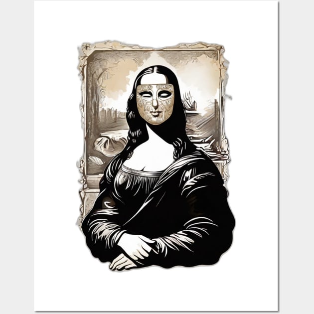 Mona Lisa Mask Wall Art by NB-Art